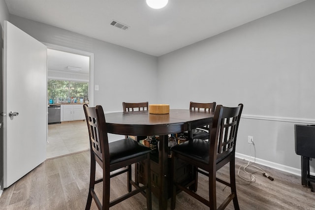 11801 Pleasant Frst, Little Rock, AR 72212 - dining room featuring light wood-type flooring and baseboards