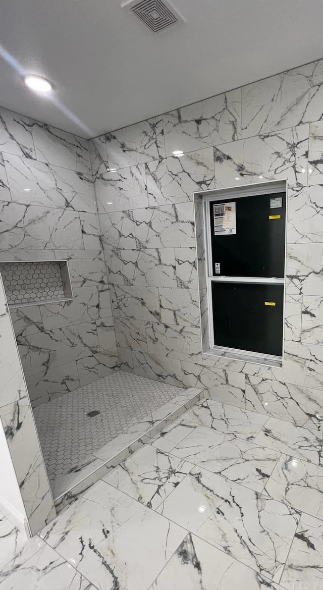 1656 Airport Dr, Mountain View, AR 72560 - bathroom with a marble finish shower and marble finish floors