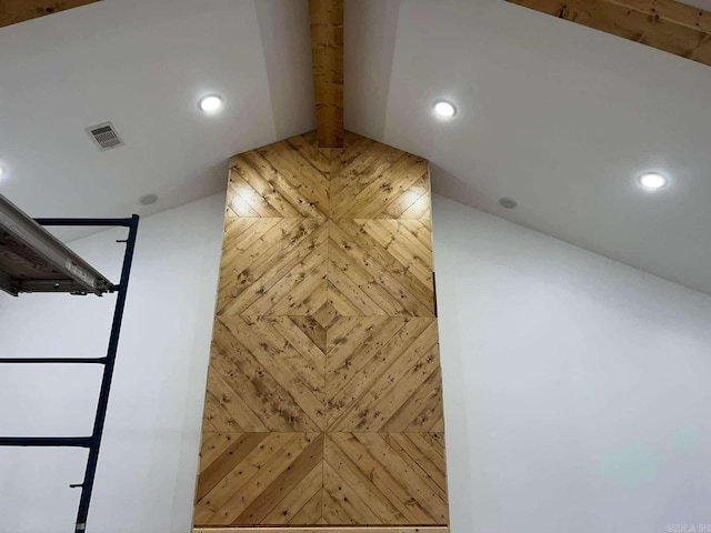 1656 Airport Dr, Mountain View, AR 72560 - detailed view of recessed lighting and beamed ceiling
