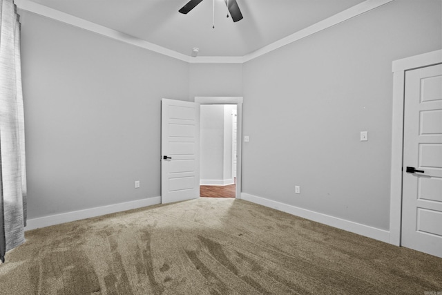 81 Fletcher Ridge Dr, Little Rock, AR 72223 - unfurnished bedroom featuring carpet floors, baseboards, and a ceiling fan