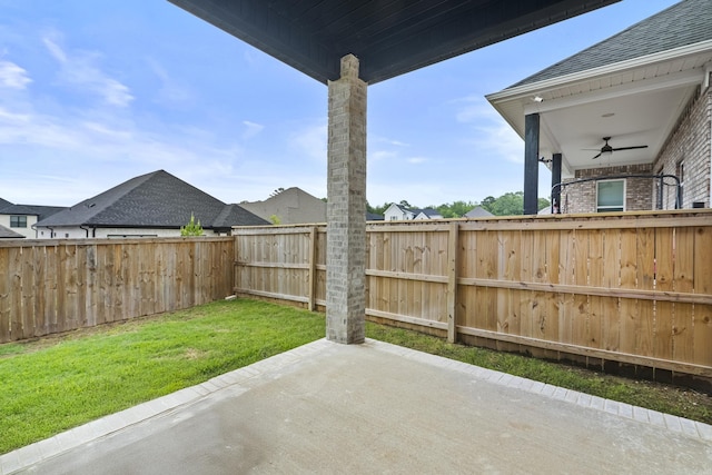 81 Fletcher Ridge Dr, Little Rock, AR 72223 - view of patio featuring ceiling fan