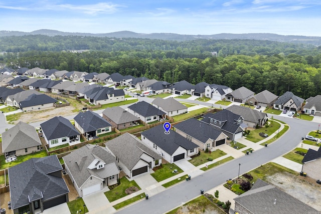 81 Fletcher Ridge Dr, Little Rock, AR 72223 - aerial perspective of suburban area featuring a mountainous background