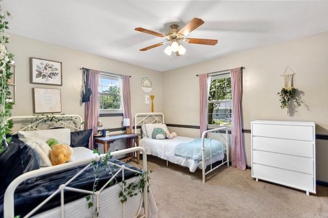 2006 Gunpowder Rd, Little Rock, AR 72227 - carpeted bedroom with a ceiling fan
