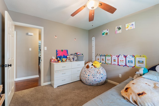 1 Forest Brook Ct, Little Rock, AR 72211 - bedroom featuring carpet, baseboards, and ceiling fan