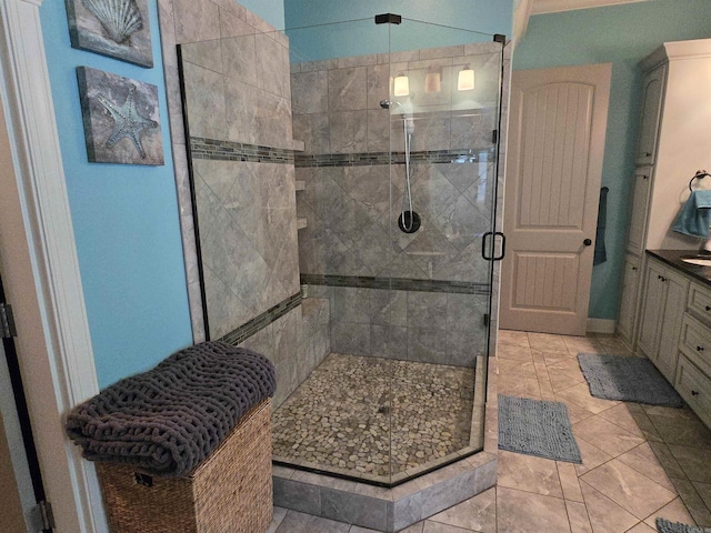 23 Whispering Dr, Alexander, AR 72002 - bathroom featuring a shower stall and vanity