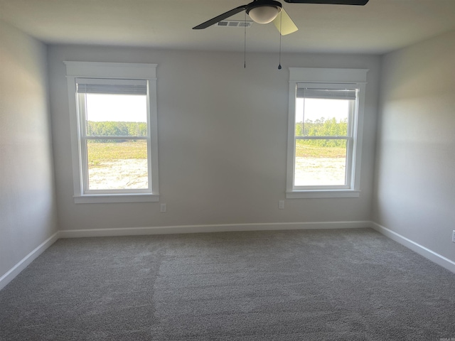 10683 W Miller Sardis, Bauxite, AR 72011 - unfurnished room featuring ceiling fan, carpet, and baseboards