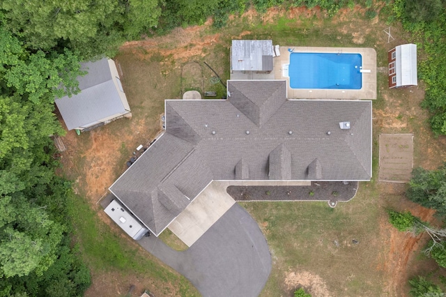 10820 W Sardis Rd, Bauxite, AR 72011 - bird's eye view of a pool