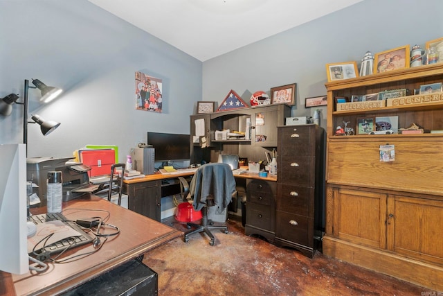 10820 W Sardis Rd, Bauxite, AR 72011 - home office featuring finished concrete flooring
