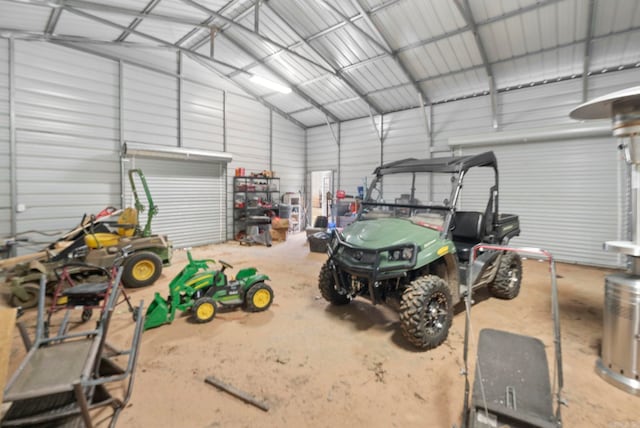 10820 W Sardis Rd, Bauxite, AR 72011 - garage with metal wall
