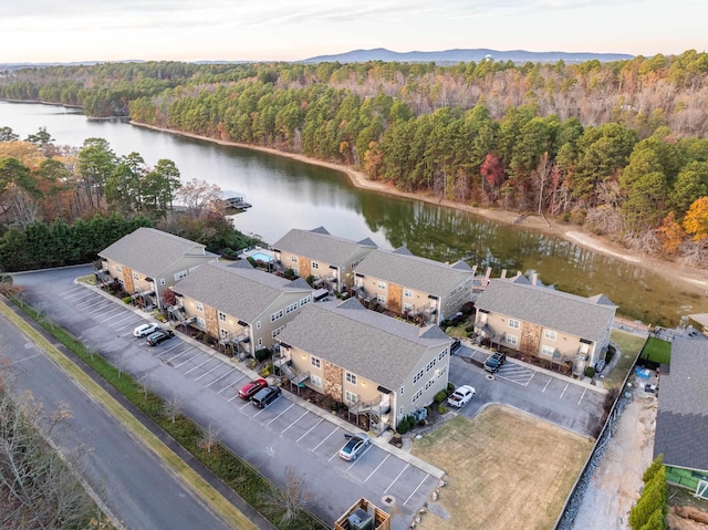 640 Ariridge Rd Unit D6, Hot Springs, AR 71913 - bird's eye view of a heavily wooded area and a nearby body of water