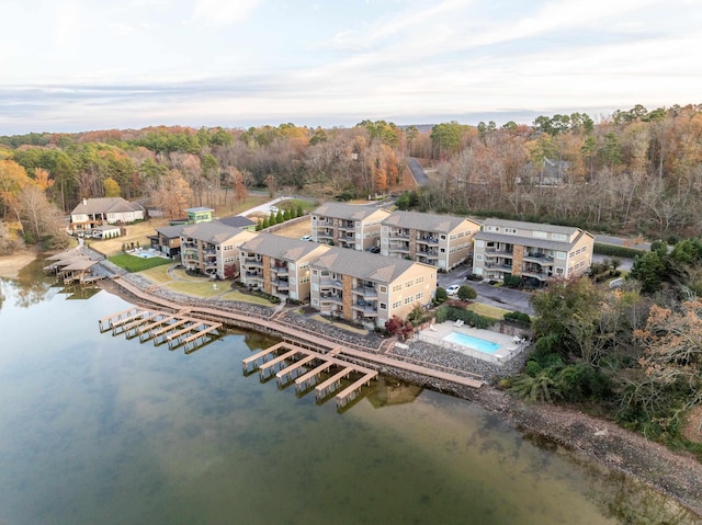 640 Ariridge Rd Unit D6, Hot Springs, AR 71913 - aerial view of a large body of water and a heavily wooded area