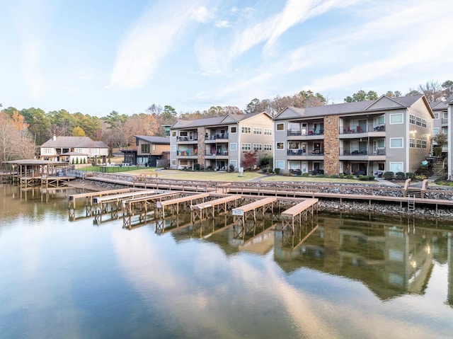 640 Ariridge Rd Unit D6, Hot Springs, AR 71913 - water view featuring a boat dock