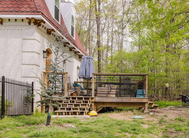 1112 Lawrence Ln, Benton, AR 72019 - view of wooden terrace
