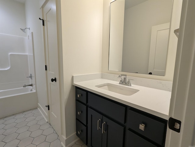 80 Stone Cir, Greers Ferry, AR 72067 - bathroom featuring vanity and washtub / shower combination
