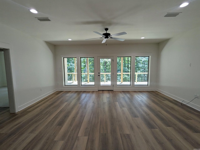 80 Stone Cir, Greers Ferry, AR 72067 - unfurnished room featuring healthy amount of natural light, baseboards, ceiling fan, and recessed lighting