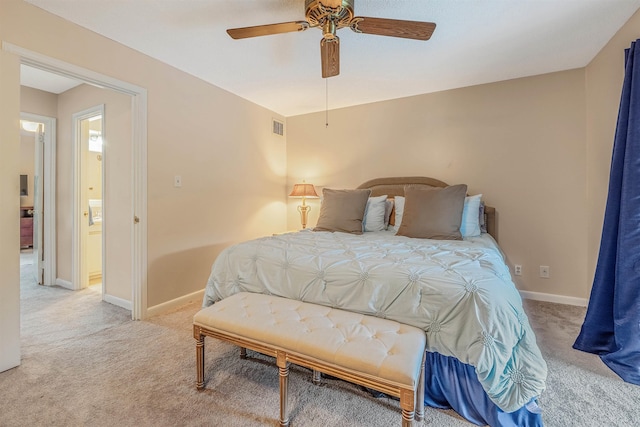 100 Discovery Bay Ln Unit 6, Hot Springs, AR 71913 - bedroom with light carpet, baseboards, and a ceiling fan
