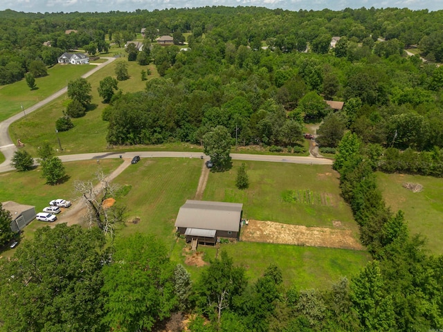 64 Castleberry Rd, Greenbrier, AR 72058 - aerial view of property's location featuring a heavily wooded area