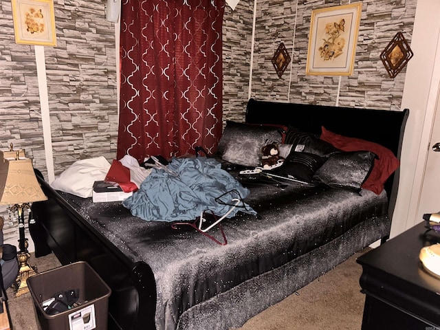 bedroom featuring carpet flooring