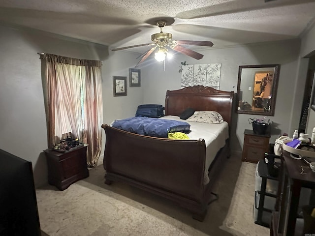 6625 Chateau Dr, Little Rock, AR 72209 - bedroom with a ceiling fan and light carpet