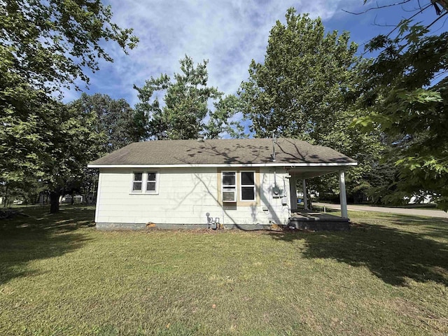 414 E 1st St, Rector, AR 72461 - back of property with a yard