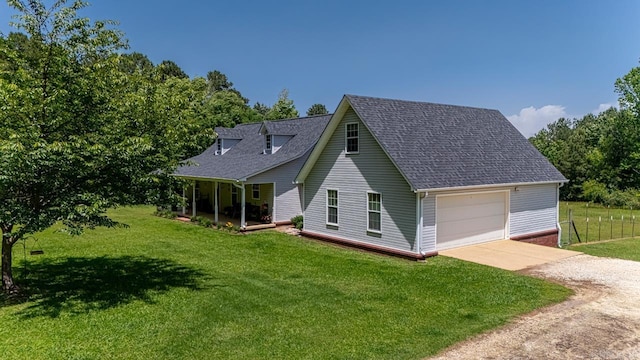 6221 Bray Dr, Benton, AR 72019 - view of front of property with concrete driveway, a shingled roof, a front yard, and a garage
