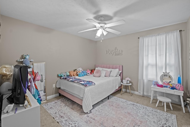108 Chimney Rock Rd, Beebe, AR 72012 - bedroom featuring carpet flooring, baseboards, and ceiling fan