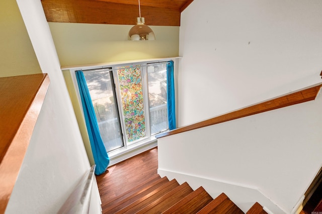 90 Silver Point Dr, Mount Ida, AR 71957 - staircase featuring wood finished floors