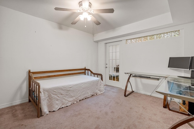 90 Silver Point Dr, Mount Ida, AR 71957 - carpeted bedroom featuring baseboards and a ceiling fan