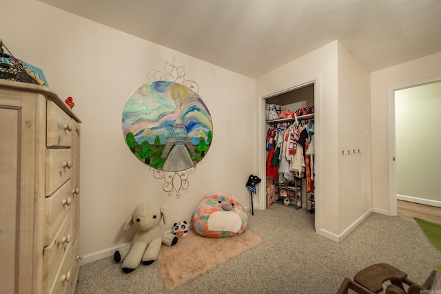 21221 Unicorn Ln, Roland, AR 72135 - bedroom featuring carpet floors, baseboards, and a closet
