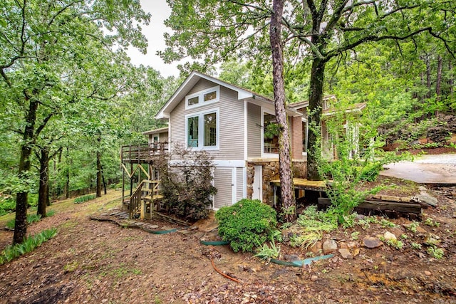 21221 Unicorn Ln, Roland, AR 72135 - view of home's exterior with stone siding