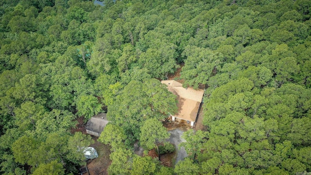 21221 Unicorn Ln, Roland, AR 72135 - aerial overview of property's location featuring a heavily wooded area