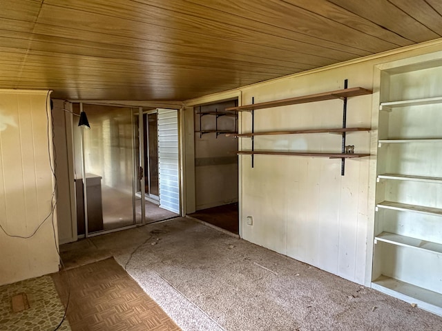 33 W Lakeshore Dr, Cherokee Village, AR 72529 - unfurnished room with wood ceiling and carpet floors