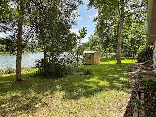 33 W Lakeshore Dr, Cherokee Village, AR 72529 - view of green lawn with a water view