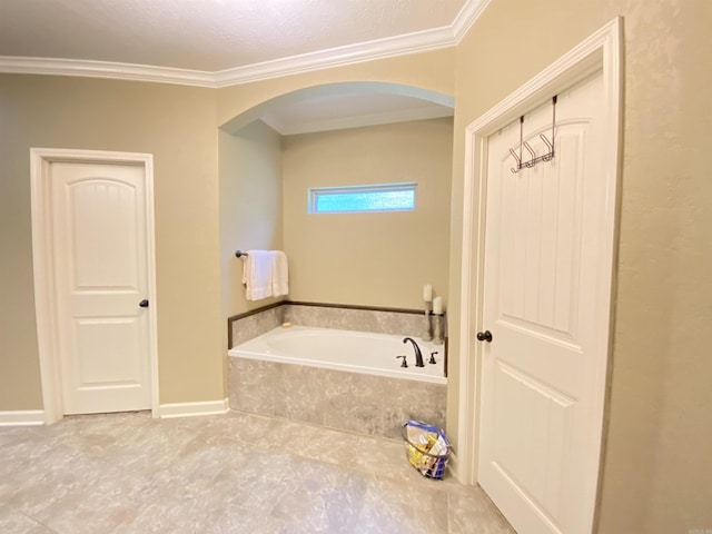 3008 Lilly Ln, Benton, AR 72019 - full bathroom with a bath and crown molding