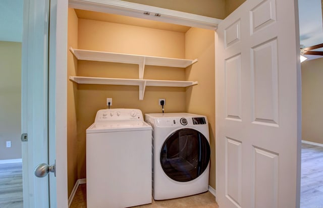 9808 Lanehart Rd, Little Rock, AR 72204 - laundry area with independent washer and dryer and baseboards