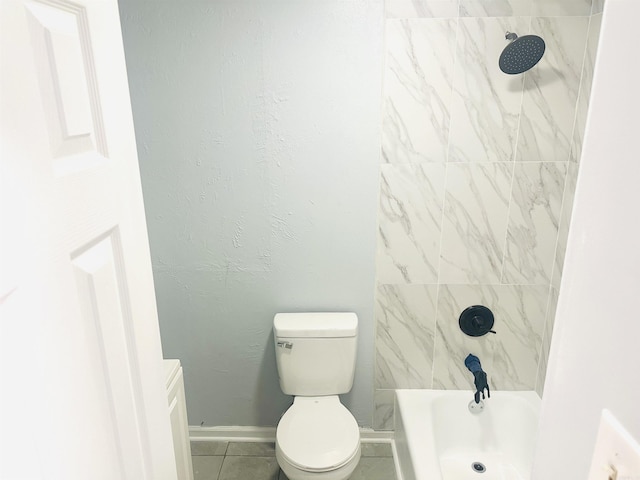 8312 Walkers Dr, North Little Rock, AR 72117 - bathroom featuring tile patterned floors, toilet, and baseboards