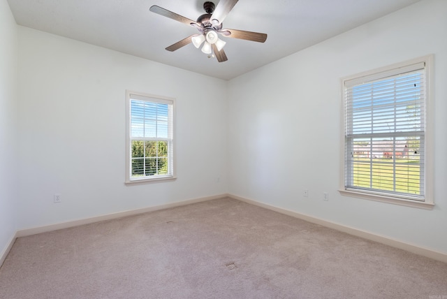 6 Donnie Cv, Greenbrier, AR 72058 - spare room with healthy amount of natural light, light colored carpet, and ceiling fan