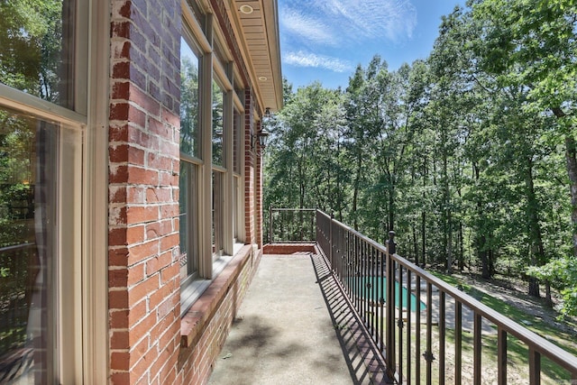 4 Dressage Ct, Little Rock, AR 72223 - balcony with view of pool