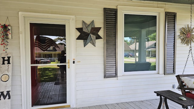620 W 3rd St, Rector, AR 72461 - doorway to property featuring covered porch