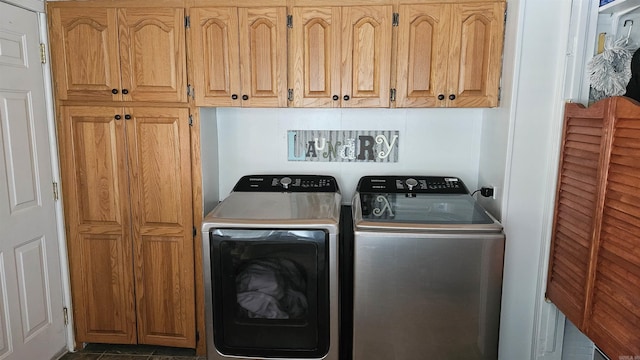 620 W 3rd St, Rector, AR 72461 - laundry room featuring washing machine and dryer and cabinet space