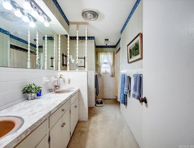190 Woodlore Pt, Hot Springs, AR 71913 - full bathroom with double vanity and tile walls