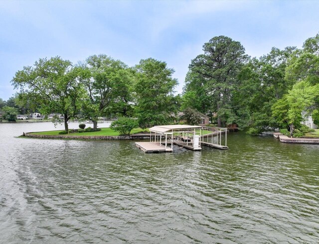 190 Woodlore Pt, Hot Springs, AR 71913 - dock featuring a water view