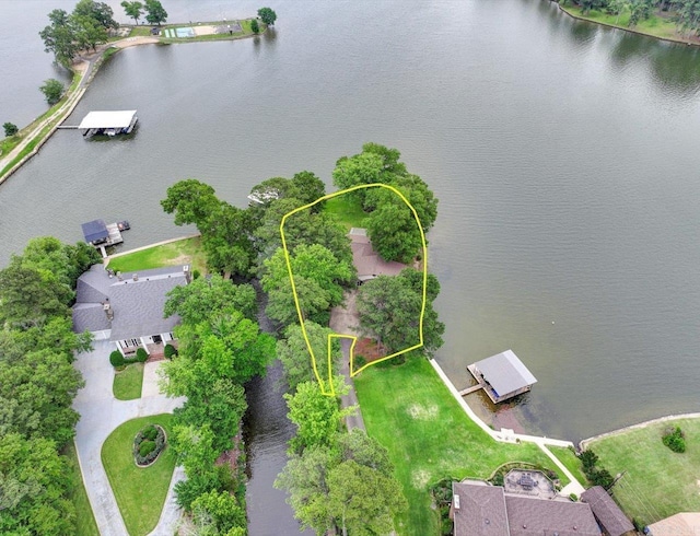 190 Woodlore Pt, Hot Springs, AR 71913 - view of property location featuring a nearby body of water and property boundaries highlighted