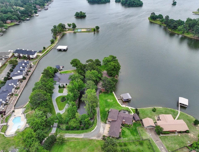 190 Woodlore Pt, Hot Springs, AR 71913 - aerial overview of property's location featuring a large body of water and nearby suburban area