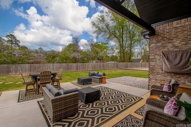 6020 Centark Ct, Alexander, AR 72002 - view of patio / terrace featuring outdoor lounge area and outdoor dining space