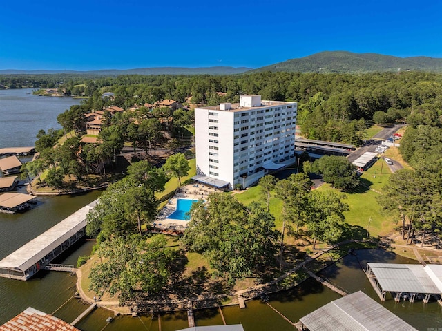 740 Weston Rd Unit 309-B, Hot Springs, AR 71913 - aerial view of a heavily wooded area and a nearby body of water