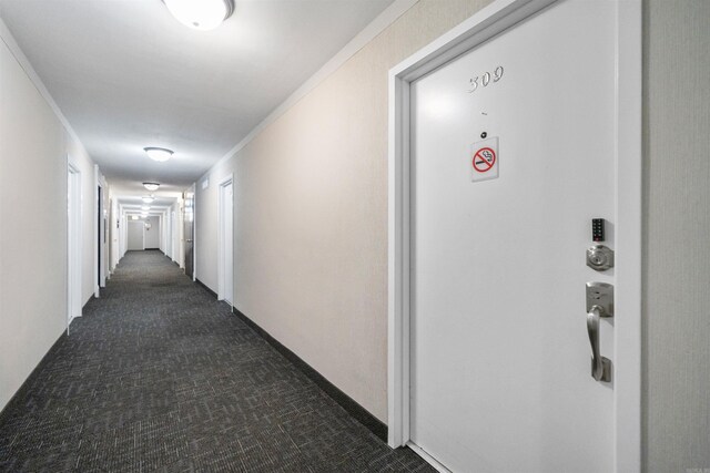 740 Weston Rd Unit 309-B, Hot Springs, AR 71913 - hallway with dark carpet