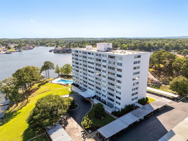 740 Weston Rd Unit 309-B, Hot Springs, AR 71913 - drone / aerial view of a nearby body of water and a pool