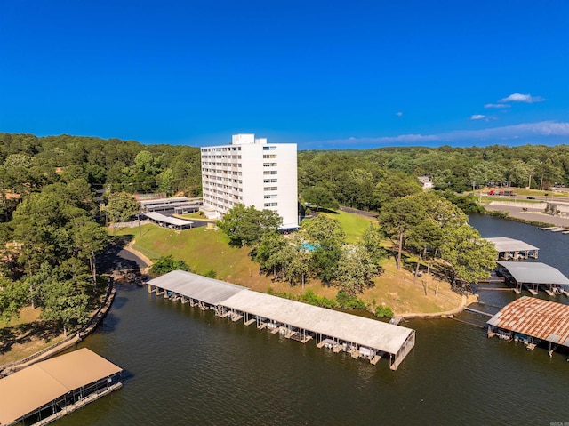 740 Weston Rd Unit 309-B, Hot Springs, AR 71913 - aerial view of a large body of water and a heavily wooded area