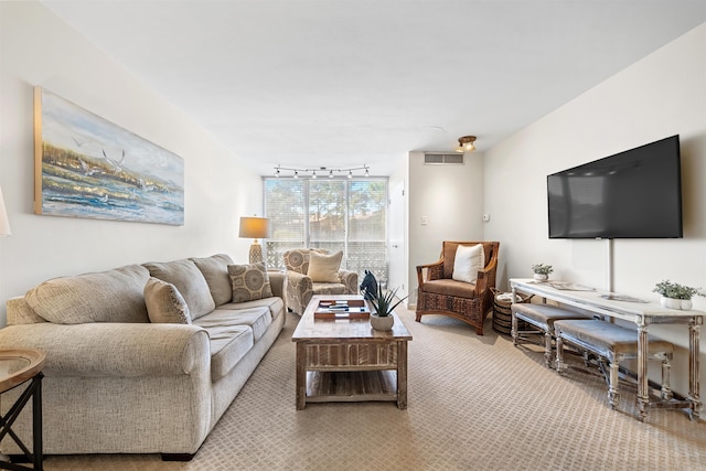 740 Weston Rd Unit 309-B, Hot Springs, AR 71913 - living room featuring track lighting and light colored carpet